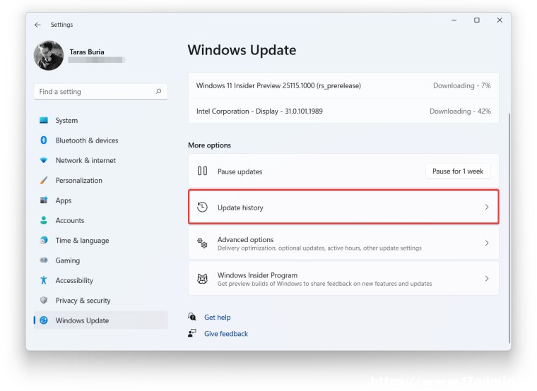 @ʾжd Windows 11 µ Windows OÑ