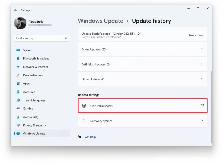 @ʾжd Windows 11 µ Windows OÑ