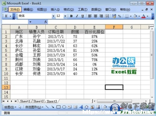 Excel2003Ӌռٷֱ
